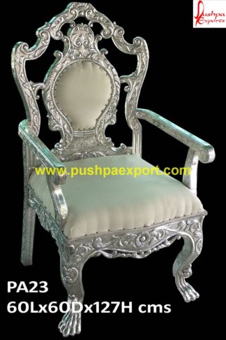 Silver Carved Chairs